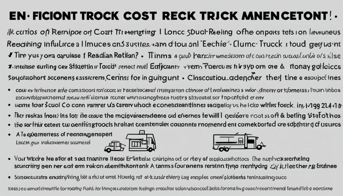 factors affecting food truck rental costs